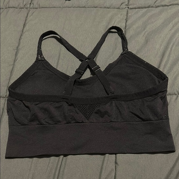 Reebok Black Sports Bra with Racerback Design - Picture 2 of 4